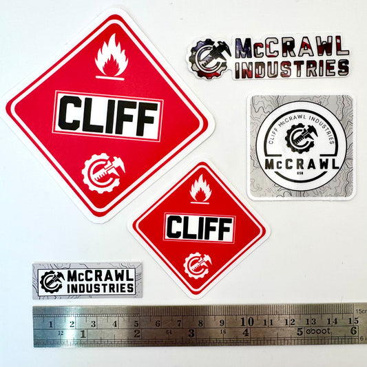 Cliff McCrawl Industries Sticker Pack
